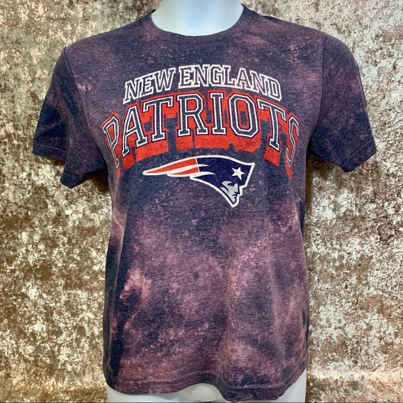 NFL New England Patriots Custom Bleach Tee - Picture 1 of 4